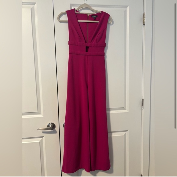 Pink Cut Out Jumpsuit - Picture 2 of 9